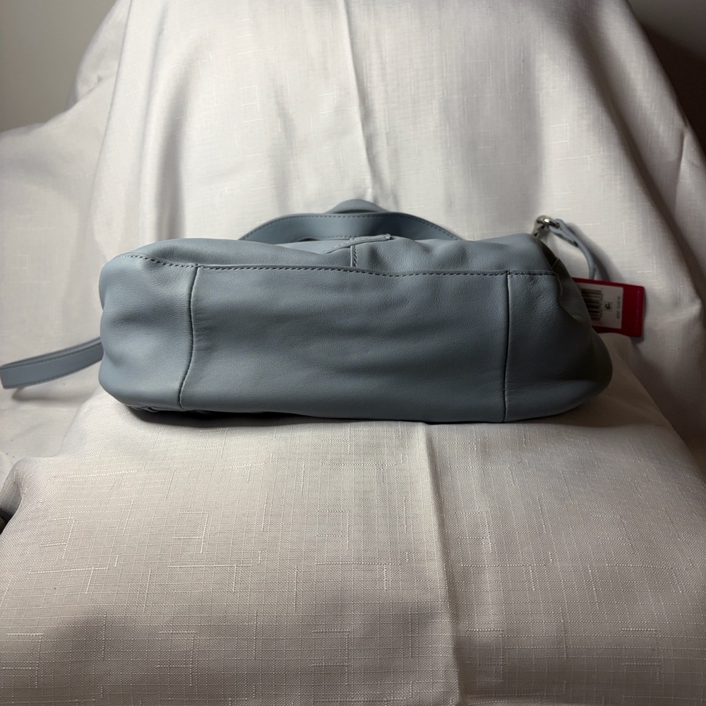 Vince Camuto Leather Miki Small Tote in Sky Blue NWT - Picture 6 of 9